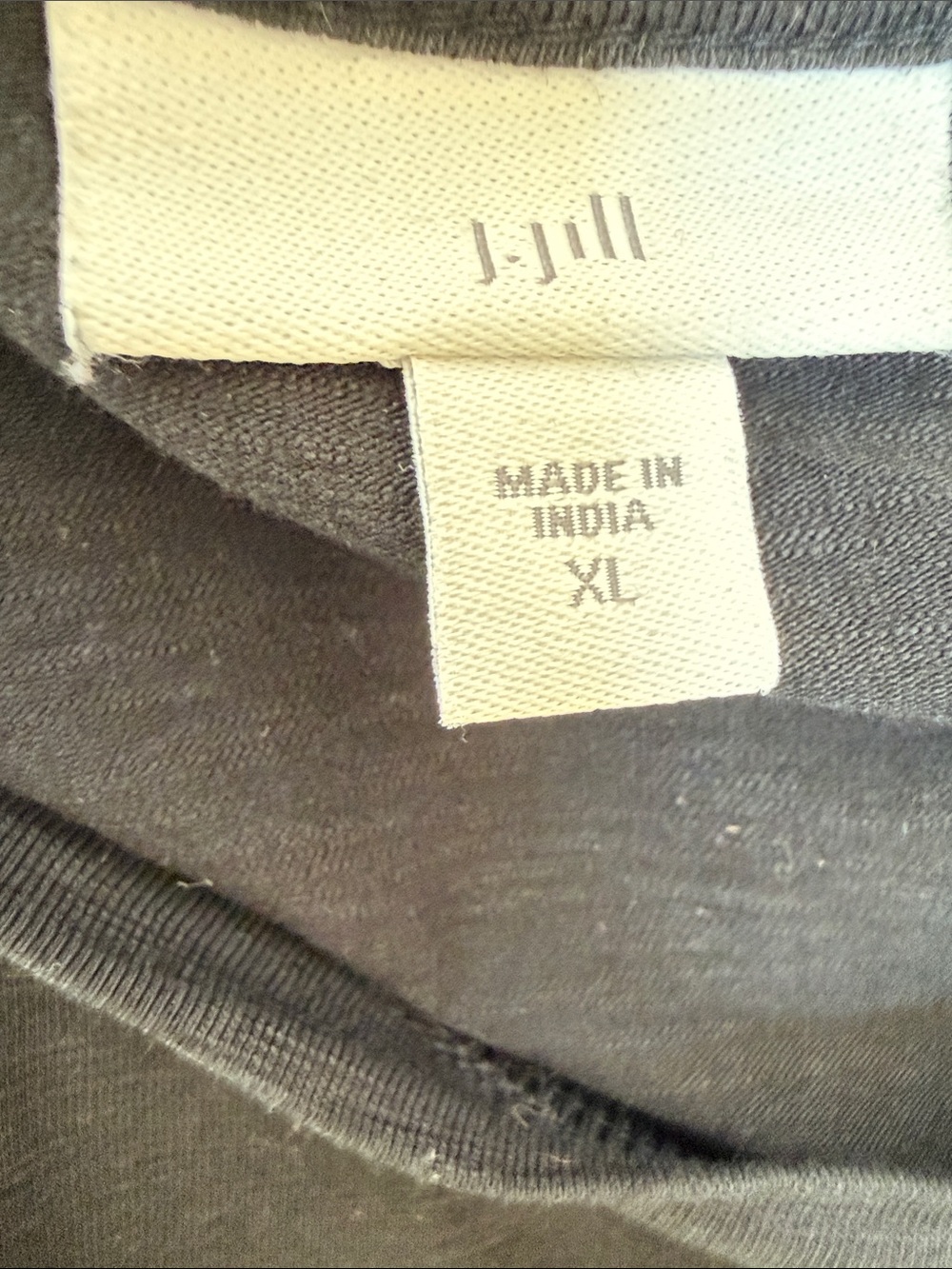 J. JILL short sleeve T-shirt dress with pockets and elastic waist w/ tie size XL - Picture 3 of 7